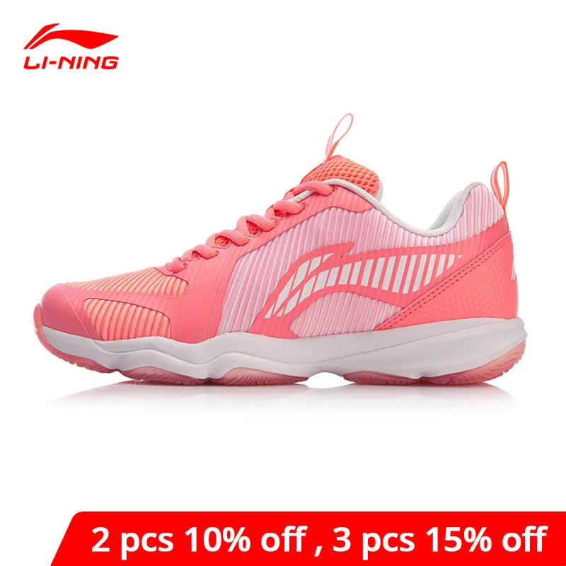 Женская тренировочная обувь для бадминтона Li Ning кроссовки с устойчивой опорой на