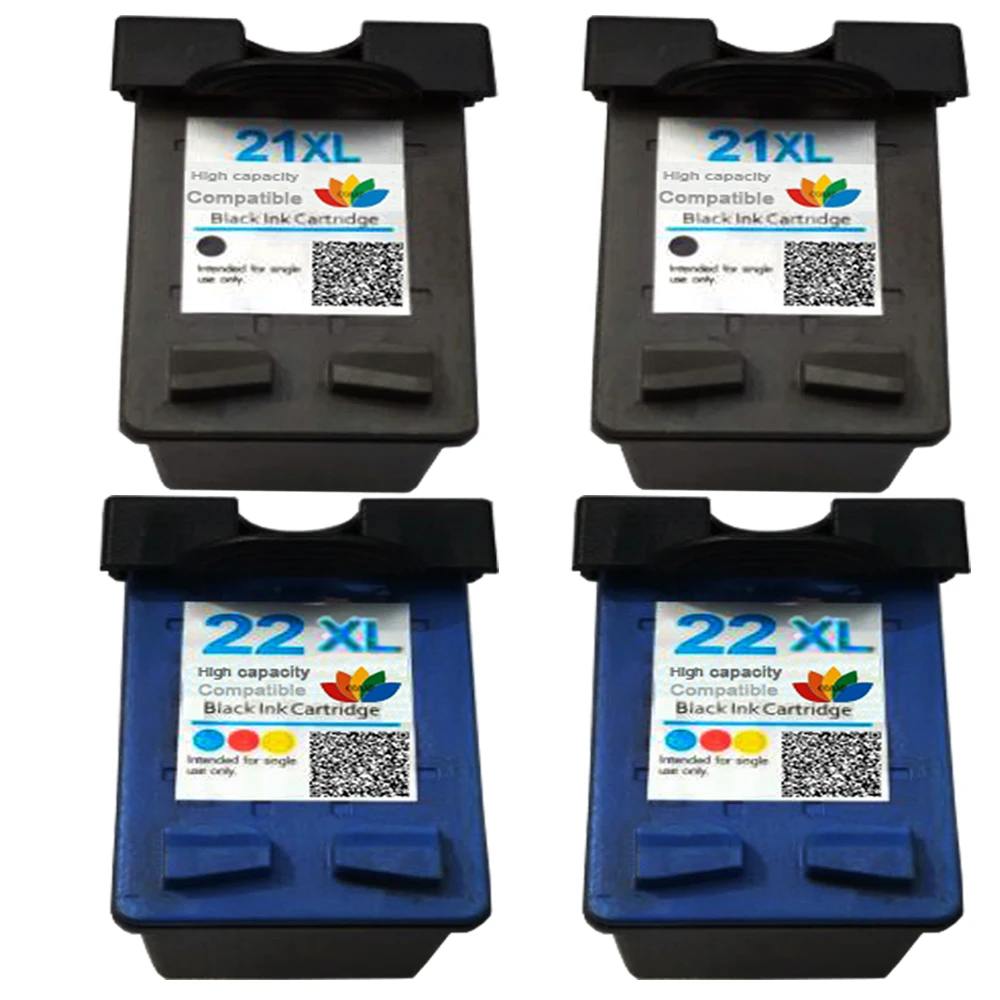 Заправляемый чернильный картридж для принтера HP 21 hp21 hp22 DESKJET F335 F340 F370 F380 F4100 F4140 F4172