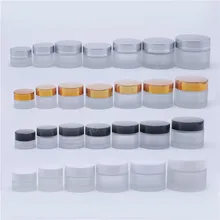 5 г, 10 г, 15 г, 20 г, 25 г, 30 г, 50 г, 100 г, матовое стекло, многоразовые бутылки с мазью, пустая Косметическая банка, горшок, тени для век, контейнер для крема для лица
