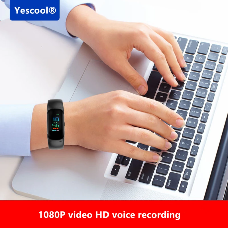 Цифровая камера Yescool A10 рекордер браслет диктофон часы профессиональный мини