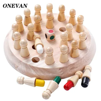 

Kids Party Game Wooden Memory Match Stick Chess Game Fun Block Board Game Educational Color Cognitive Ability Toy for Children