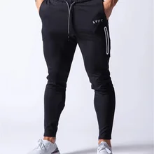 Новинка, Брендовые мужские спортивные штаны с боковой молнией, спортивные штаны для бега, спортивные штаны, штаны для спортзала, фитнеса, бодибилдинга, тренировок, мужская спортивная одежда