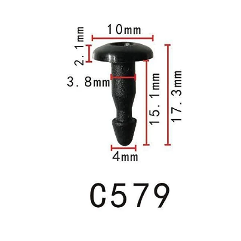 

100 шт., фиксаторы для Nissan Cowl 6682088E00