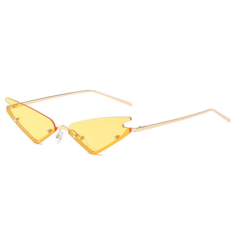 

2020 New Fashion Cat Eye Sunglasses Female Tide Cross-border Explosion Models Wild Colorful Sunglasses Street Shot Sunglasses