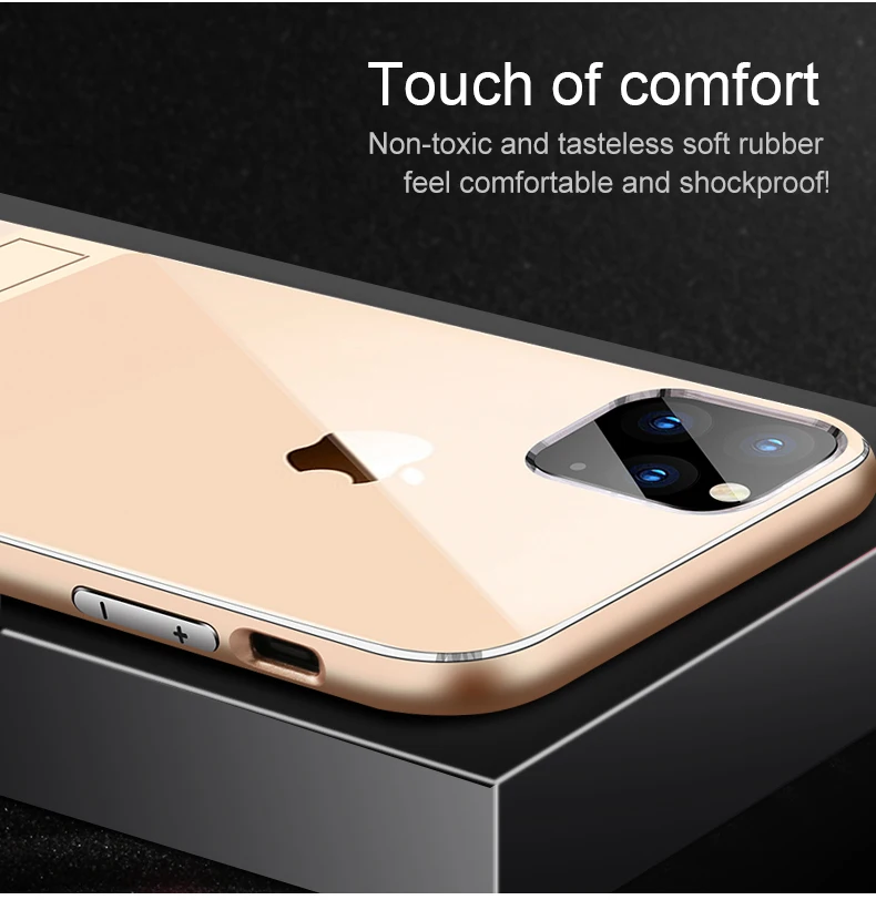 Для iPhone11 5,8 6,1 6,5 модная прозрачная Скоба из ТПУ+ PC двухслойный армированный ударопрочный чехол для телефона