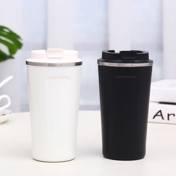

New Hot 304 Coffee Mugs Thickened Stainless Steel Coffee Mugs Tea Cups Big Travel Mug Camping Mug Coffee Cup With Cup Sleeve Lid
