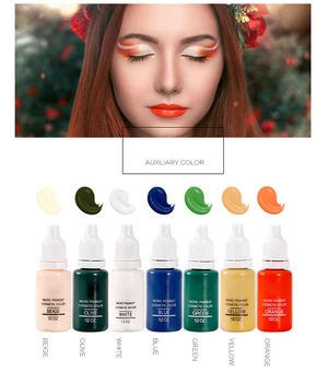 

7 Pack Permanent Microblading Pigments Set Tattoo Ink Cosmetic 15ml Kit For Tattoo Eyebrow Lip Make Up Mixed Colink Tinta