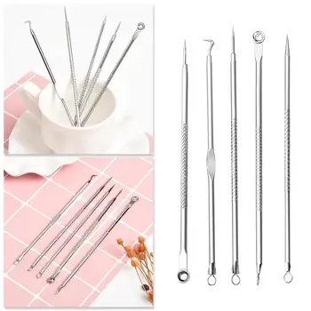 

5 Pcs Blackhead Pimple Blemish Comedone Acne Extractor Tool Needles Remover Set T7W5