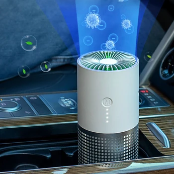 

Portable Negative Ion Car Air Purifier Cleaner for Home Office Vehicle Odor Smoke Formaldehyde Remover Fresher