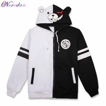 Frog Hoodie Sweatshirt Black White Bear Long Sleeve 1