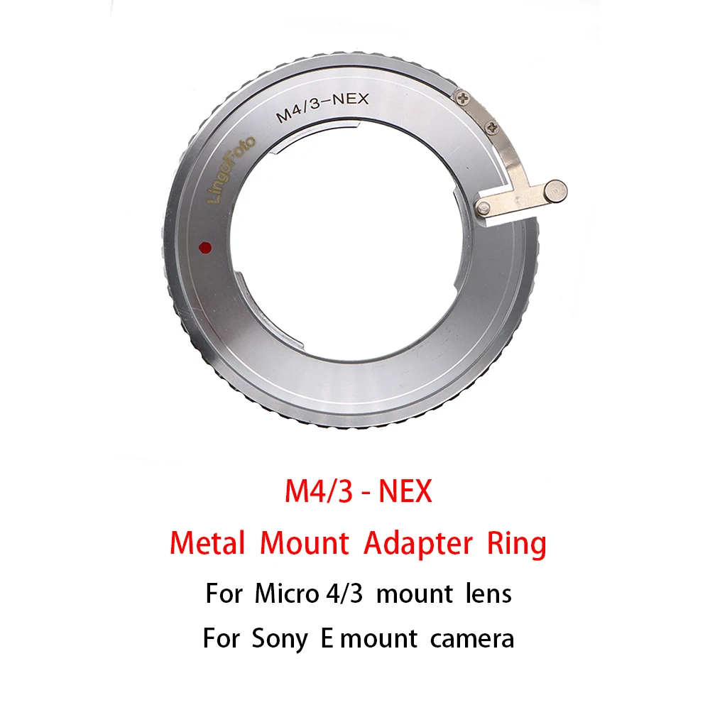 Anel Adaptador de Montagem para Sony e Mount Micro ou Lens Câmera A7a6000 Series Etc Fotografia Acessório m4 3-nex