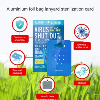 

1/2/5/10Pcs Air Purification Tool Sterilization Card Disinfection Lanyard Protection Card Deodorant Sterilize Card Accessor Pads