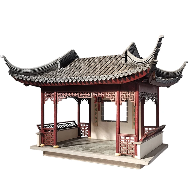 scale 125 ancient Chinese architecture model kit mortise and tenon