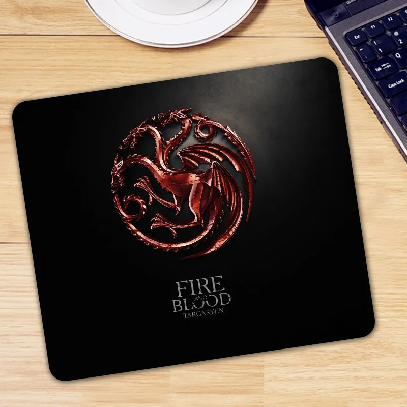 

Targaryen Logo Gaming Mouse Pad Game of Thrones Game Mousepad Gamer Rubber Mice Mat For CF Dota 2 LOL