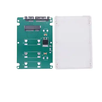 

50pcs/lot 2018 New Mini Pcie mSATA Adapter SSD To 2.5 inch SATA3 Adapter Card With Case SATA Adapter Stock With Screws Gife Sale