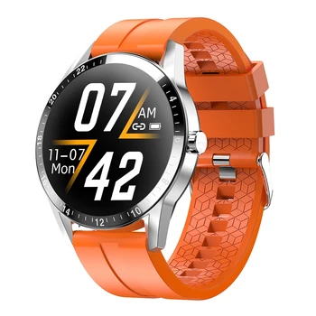 

HOT-G20 Full Touch-Smart Watch Men Business Style Support Bluetooth Call Heart Rate Monitor Smartwatch for Android Orange