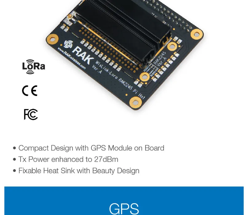 WisKit LoRa Gateway Откройте для себя комплект RAK2245 Pi HAT& Raspberry Pi 3B+ с gps модулем 16G TF карта LoRaWAN приложение Q197