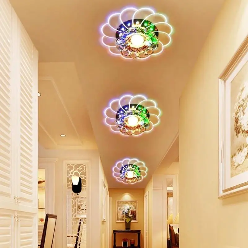 

5pcs 5W Cold White 6W Colorful LED Aisle Ceiling Lights Bedroom Kitchen Decor Scope of Application Supermarket Corridor