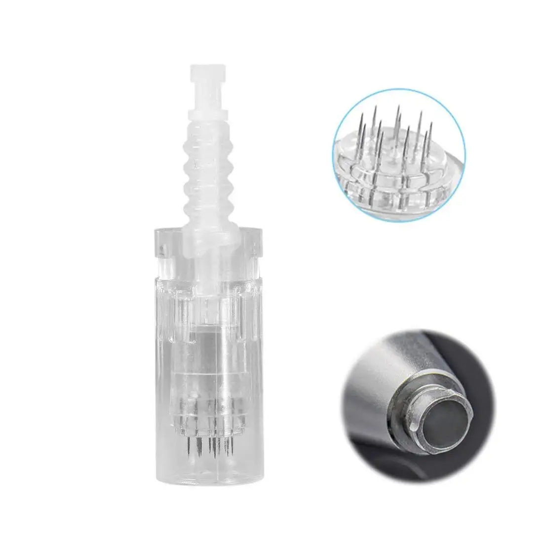 10pcs 12 pins Электрический авто Дерма профессиональная ручка беспроводной Электрический Красота с 2шт 12 штифтов штык слот картридж - Цвет: 10pcs 12 pins