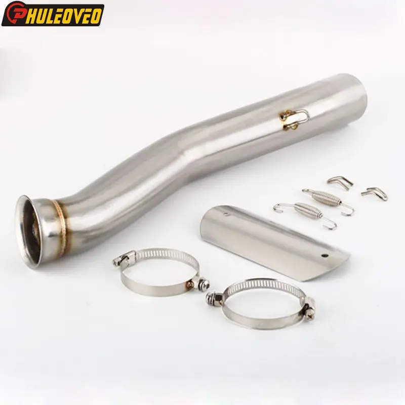 For KTM 790 Adventure / R 2019-2023 for KTM 790 Adventure R Rally 2020 Motorcycle Exhaust Middle Link Pipe Connect 51mm Muffler