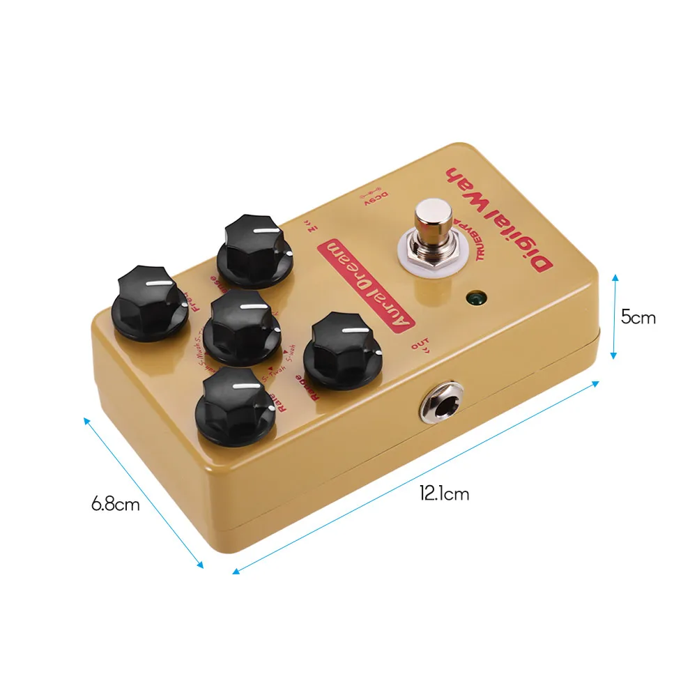 Aural Dream Digital Wah гитарный эффект педаль из алюминиевого сплава оболочка настоящий обход электрогитарные педали Аксессуары для гитары