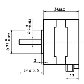 

NEMA 17 Stepper motor 12V For CNC Reprap 3D printer extruder 36oz-in 26Ncm 0.4A PUO88