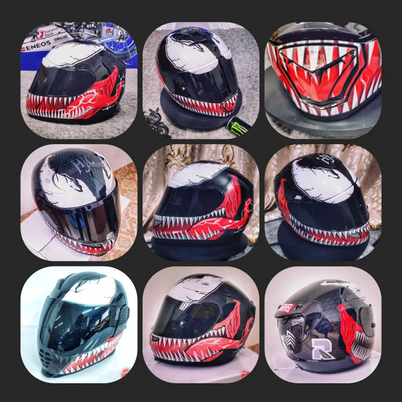 Moto Venom Helmet Stickers 