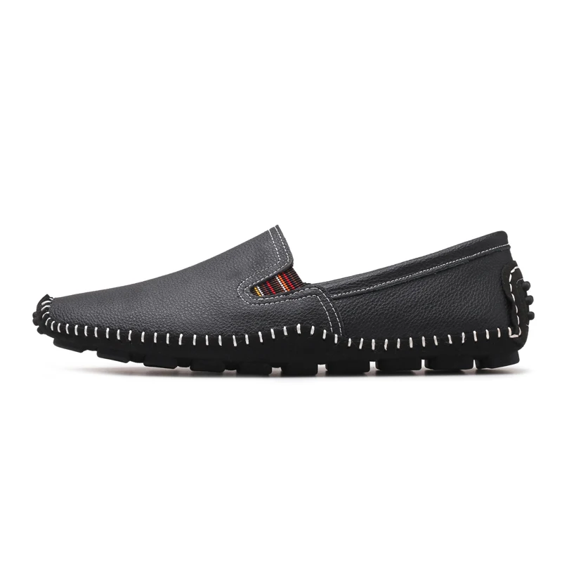 

Genuine Leather Designer Men Loafers Fashion Handmade Moccasins Soft Slip-on Boat Shoes Men Driving Shoes Comfortable Footwear