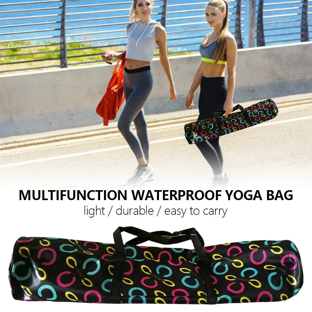 Mochila de esterilla para deportes y Yoga, bolso de hombro de almacenamiento, bolsa de Yoga, bolsa de Fitness, bandolera cilíndrica, correa ajustable