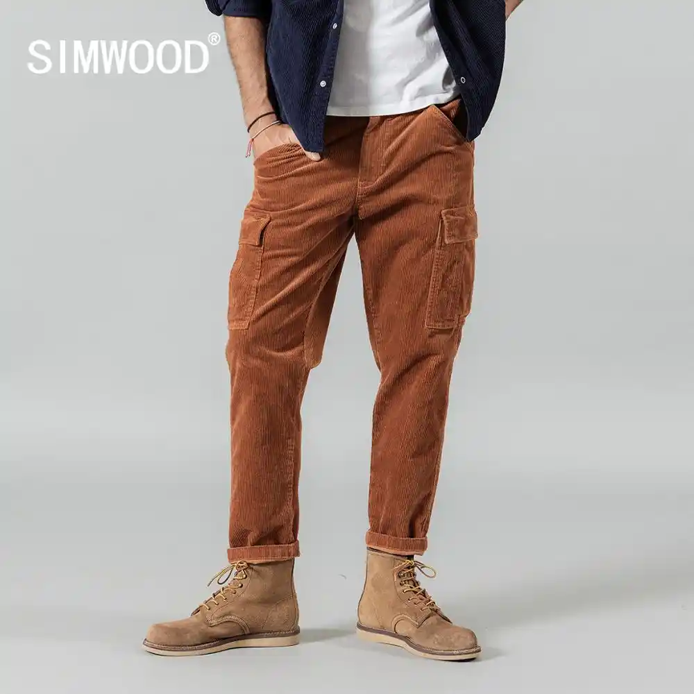 corduroy cargo trousers