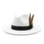 oZyc Winter Fedoras Hat Men Felt Classic Jazz Hats Floppy Women Casual Fedora Panama Cap for White Party 59-61CM 1