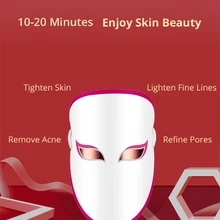 Светодиодный тушь для ресниц, отбеливающая маска для лица, Подтягивающая кожу, светильник для омоложения кожи, терапия акне, маска против акне, морщин, красивая маска, светодиодный