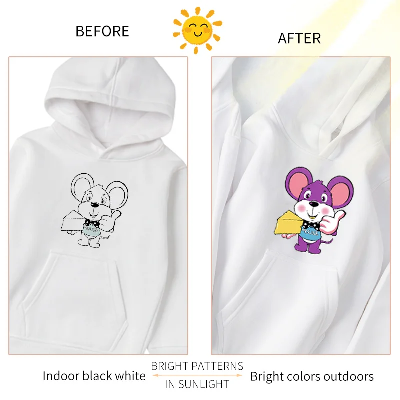 Детская модная Толстовка Snowwolf Детский свитер с изменяющимся цветом свитшот