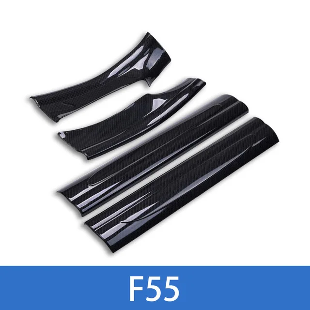 Carbon pattern-F55 Авто защита от царапин полоса порог автомобиля Наклейка для MINI Cooper F54 F55 F56 F60 R60 Автомобиль Стайлинг модификация - Название цвета: Carbon pattern-F55