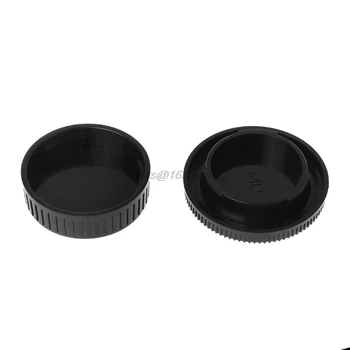 

Rear Lens Body Cap Camera Cover Set Dust Screw Mount Protection Plastic Black Replacement for Minolta MD X700 DF-1