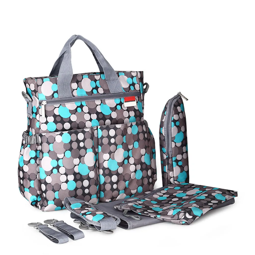 

Storage Waterproof Portable Nappy Multifunction With Strap Zipper Leakproof Diaper Bag Large Capacity Washable Wear Resistant