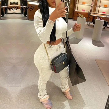 

Long Sleeve Top & Ruched Pants Set