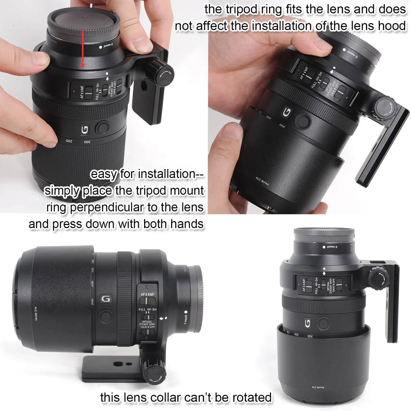 Объектив воротник штатив крепление кольцо для sony FE 70-300 мм f/4,5-5,6G OSS объектив SEL70300G, встроенный Arca-Swiss Quick Release Plate