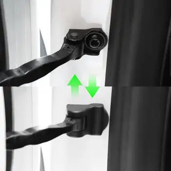 

New hot Car door lock buckle 6Pcs/Set Car Auto Door Lock Cover Buckle Protective Cover Black Plastic Sticker for Tesla Model 3