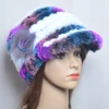 Fashion Lady Real Rex Rabbit Fur Hat Snow Cap Winter Hats for Women Girls Real Fur Knitting Skullies Beanies Natural Fluffy Hat 5