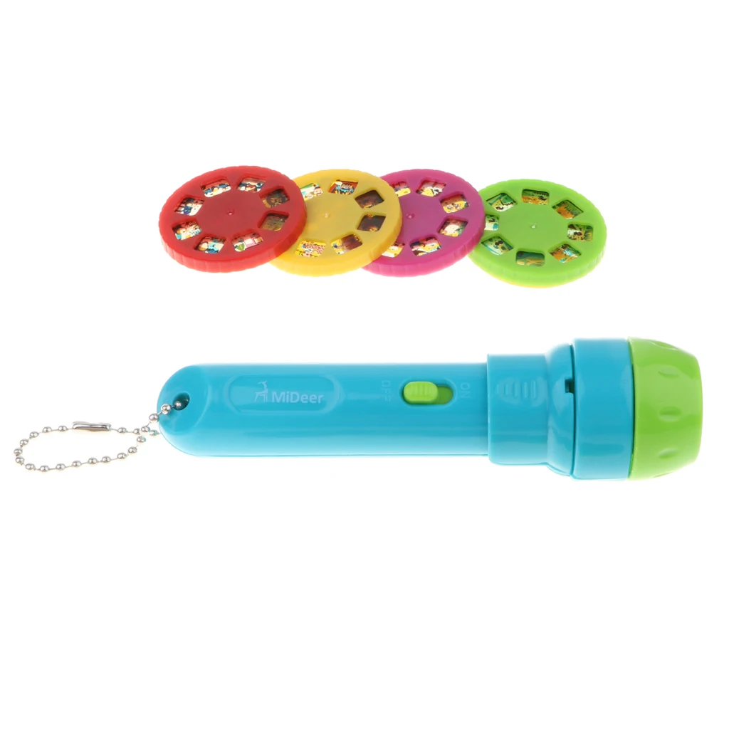 

Story Projection Kids Sleep Flashlight Toy, 4 Fairy Tales Movies 32 Slides