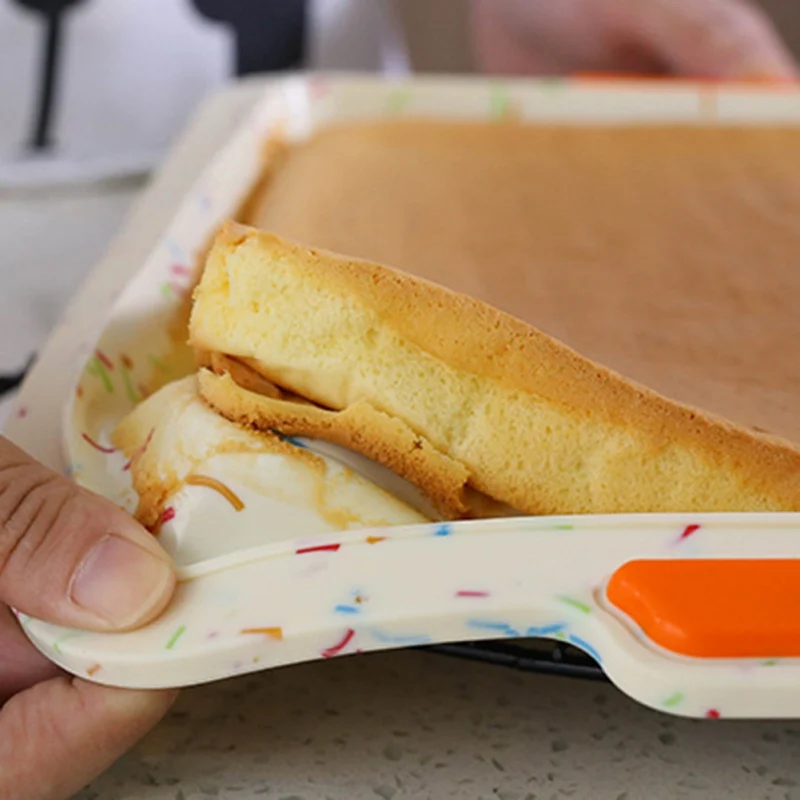 Household Silicone Cake Pan Rectangle Food Grade Silicone Baking Pan Bakery Non-Stick Reusable Baking Pan Kitchen Baking Tools