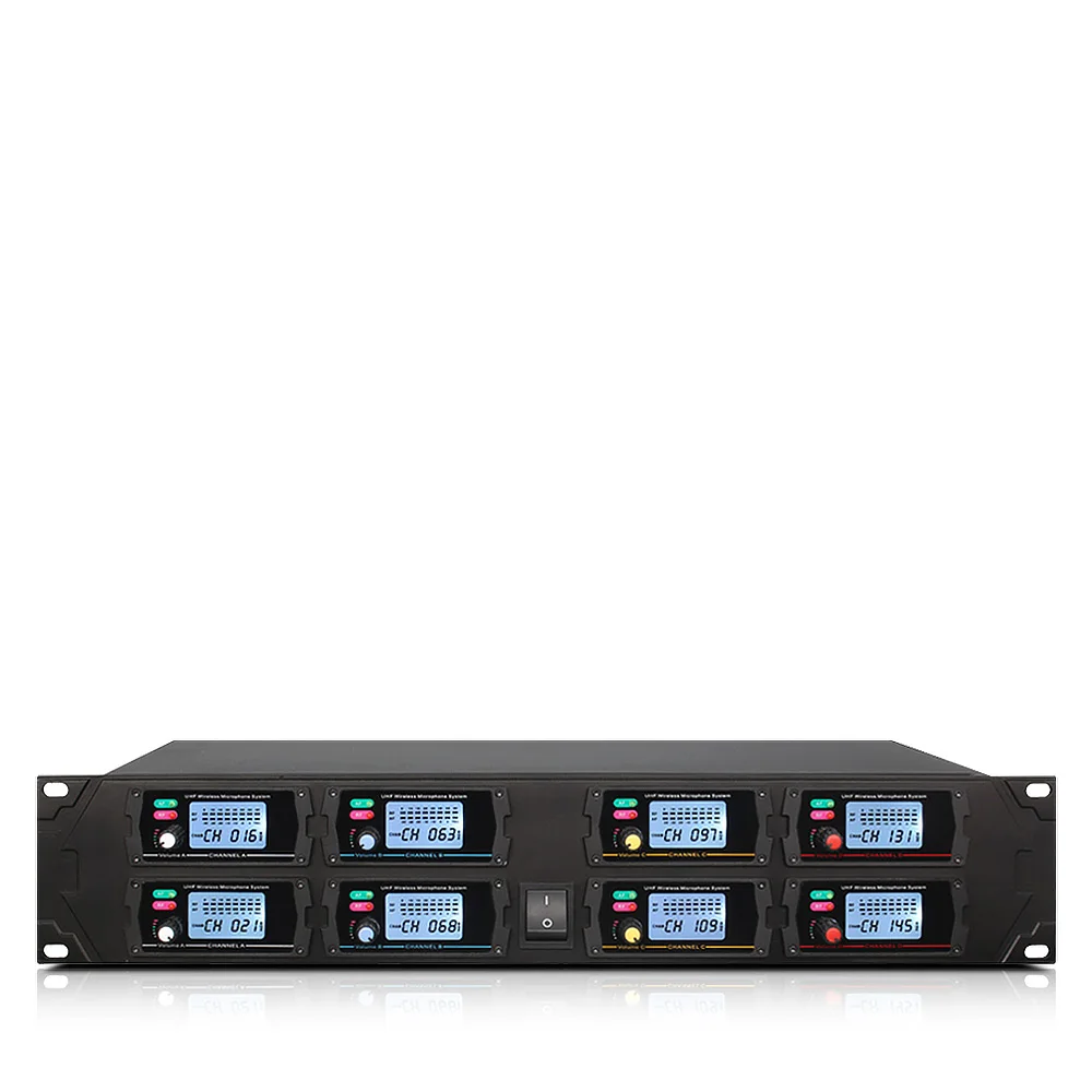 Ручной микрофон беспроводные системы для продажи UHF8 канальный конденсаторный с