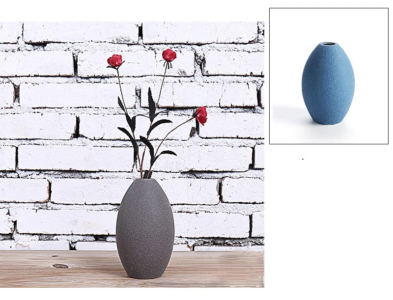 Best selling creative ceramic solid color vase home decoration living room table top decoration European vase