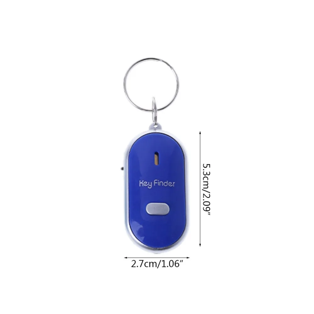 Anti-lost Whistle Sound Key Finder Wireless Smart Flashing Beeping Remote Keyring Locator with Keychain Alarm Reminder