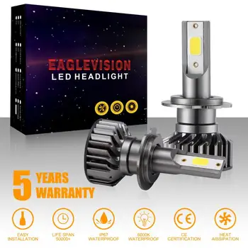 

2PCS H7 LED Headlight Conversion Kit COB Bulb 1500W 280000LM White High Power 6000K Car Headlight Bulbs Car Automobiles