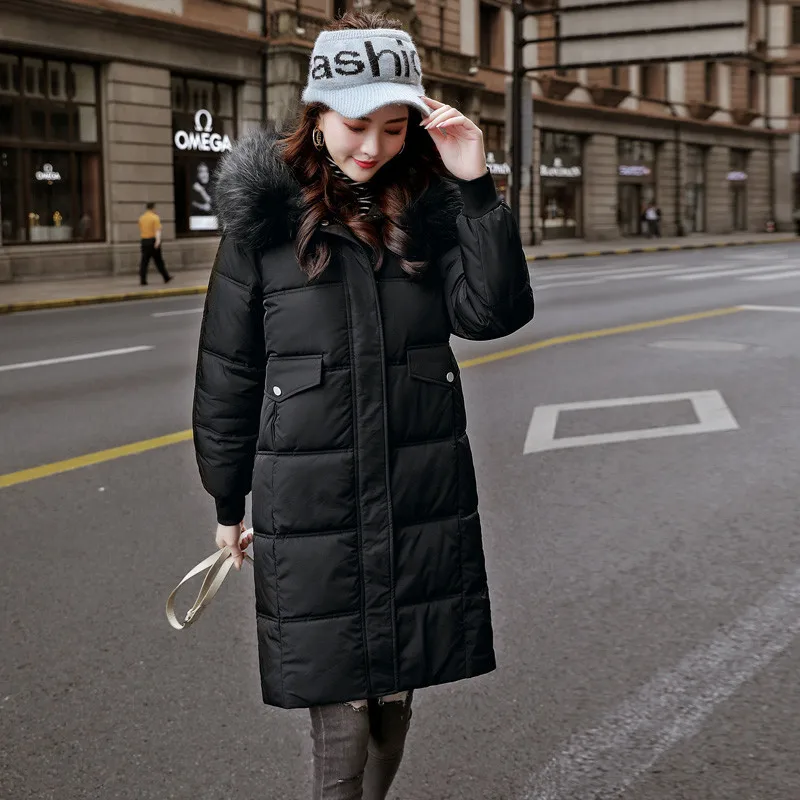 

China Gedi Love Cotton Coat Women's Mid-length 2019 Winter New Style Elegant down Feather Cotton-padded Clothes WOMEN'S Coat War