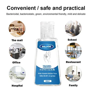 

30/60MLHousehold Dvanced Hand Sanitizer Soothing Gel Disposable Hand-Free Water Disinfection No-wash Anti-flu Sterilization#0410
