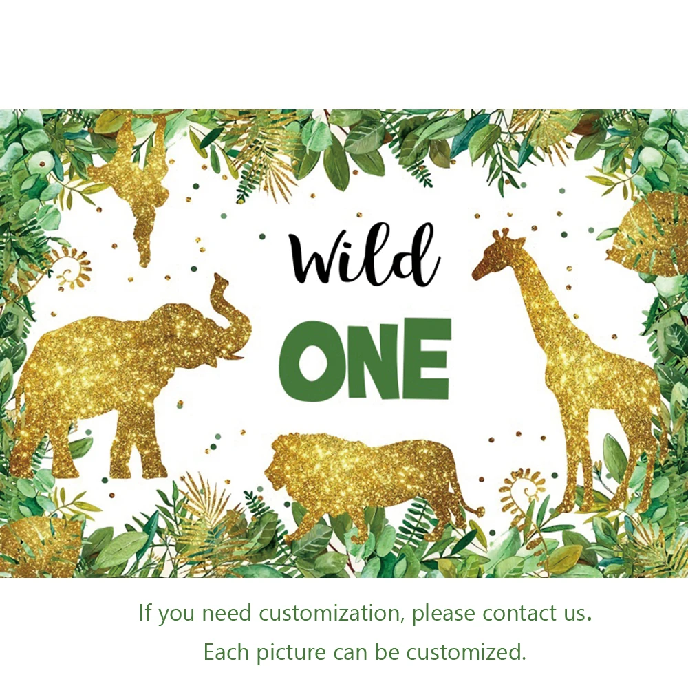 Фоны для фотосъемки новорожденных Yeele Jungle Safari Wild One 1 й день рождения|Фон