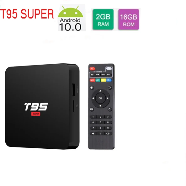 T95 Smart tv Box Android 10,0 OS Allwinner H3 Chipest 2 ГБ DDR3 16 Гб rom поддержка изображения видео музыки мультимедиа - Цвет: 2G 16G